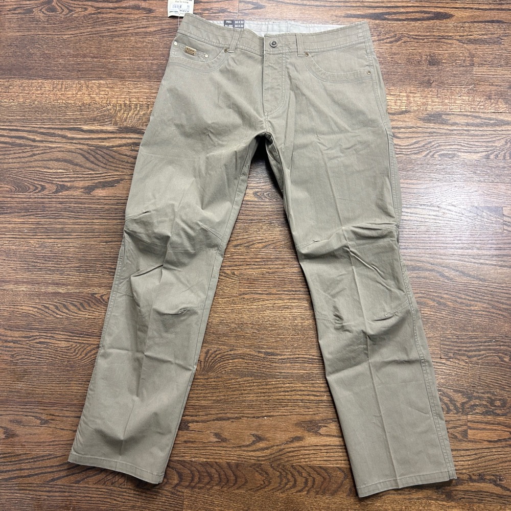 Kuhl Revolvr Pants Khaki Mens 35x32 Uberkuhl Stretch Full Fit Hiking Outdoor
